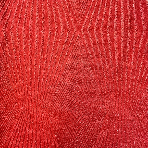 orange sparkle mini bodycon 2000s dress - Picture 3 of 5